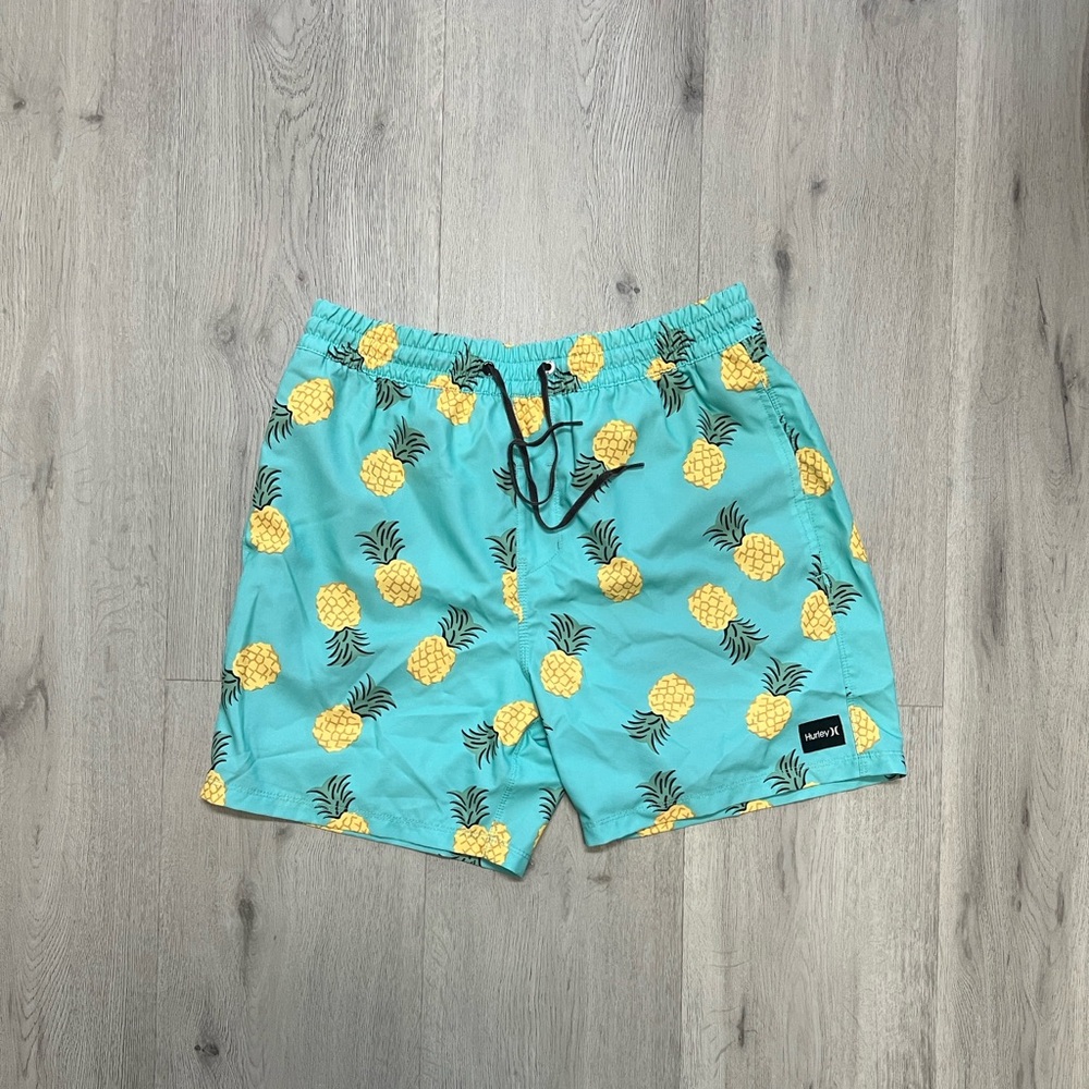 Pineapple Print Hurley Swim Shorts